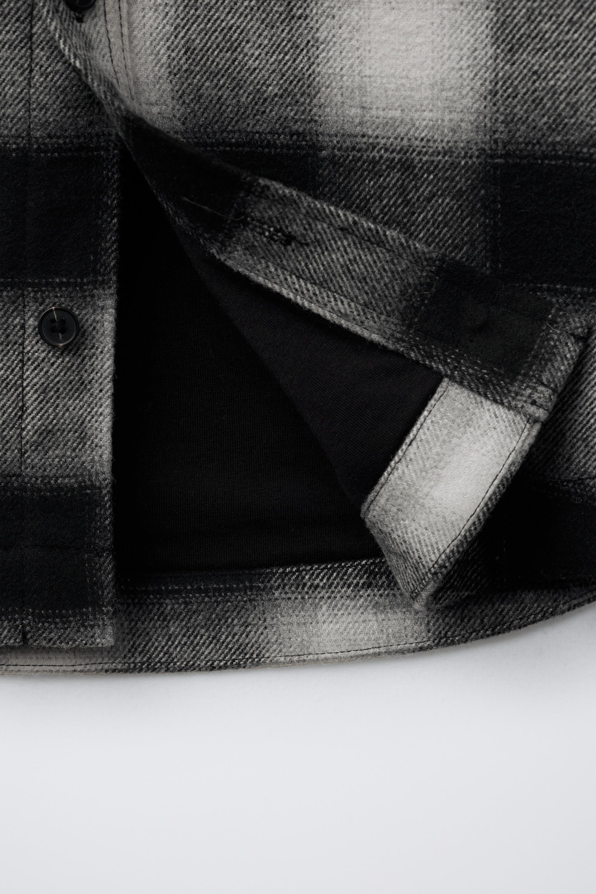 PLAID PADDED OVERSHIRT