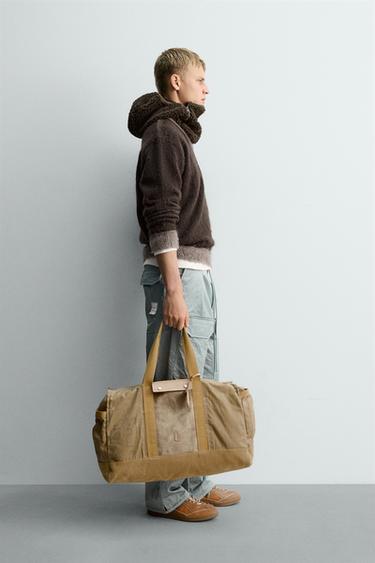 JUMPER WITH CONTRAST TEXTURE X SR_A - Brown by Zara - Image 4