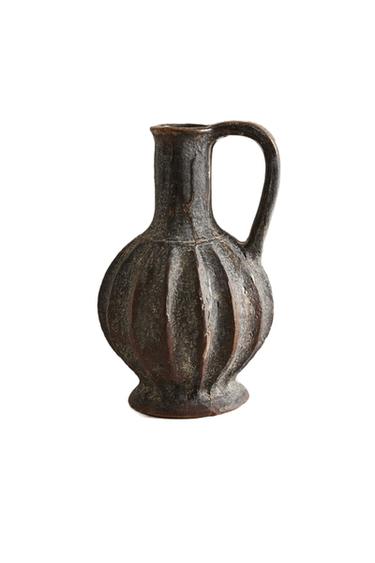 テラコッタ ピッチャー ハンドル付きブラウンZaraのテラコッタ ピッチャー ハンドル付き - ブラウン 