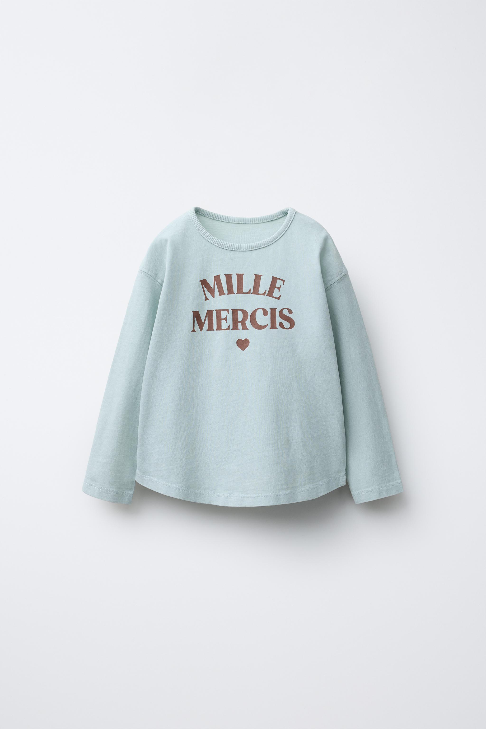 meaning tシャツ WASHED EFFECT TEXT T-SHIRT - Mint | ZARA Canada