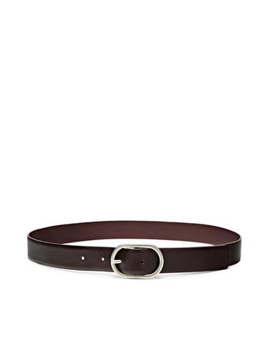 Ceinture boucle ovale en cuir nappa - 780 de Zara