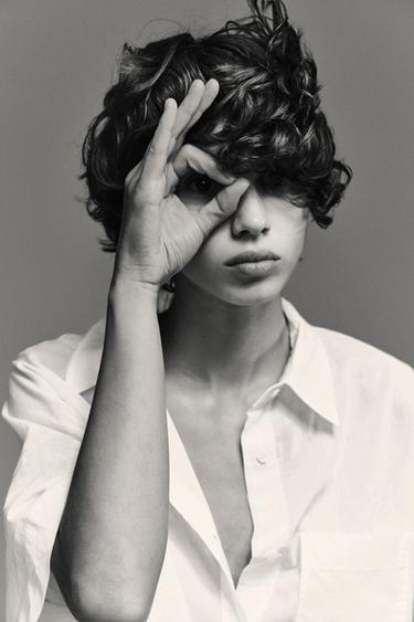 SEMI-SHEER COTTON SHIRT - Oyster-white by Zara - Image 2