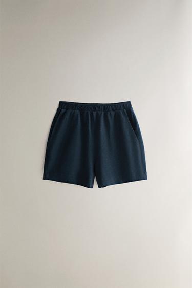 SHORT EN COTON - Bleu de Zara - Image 0