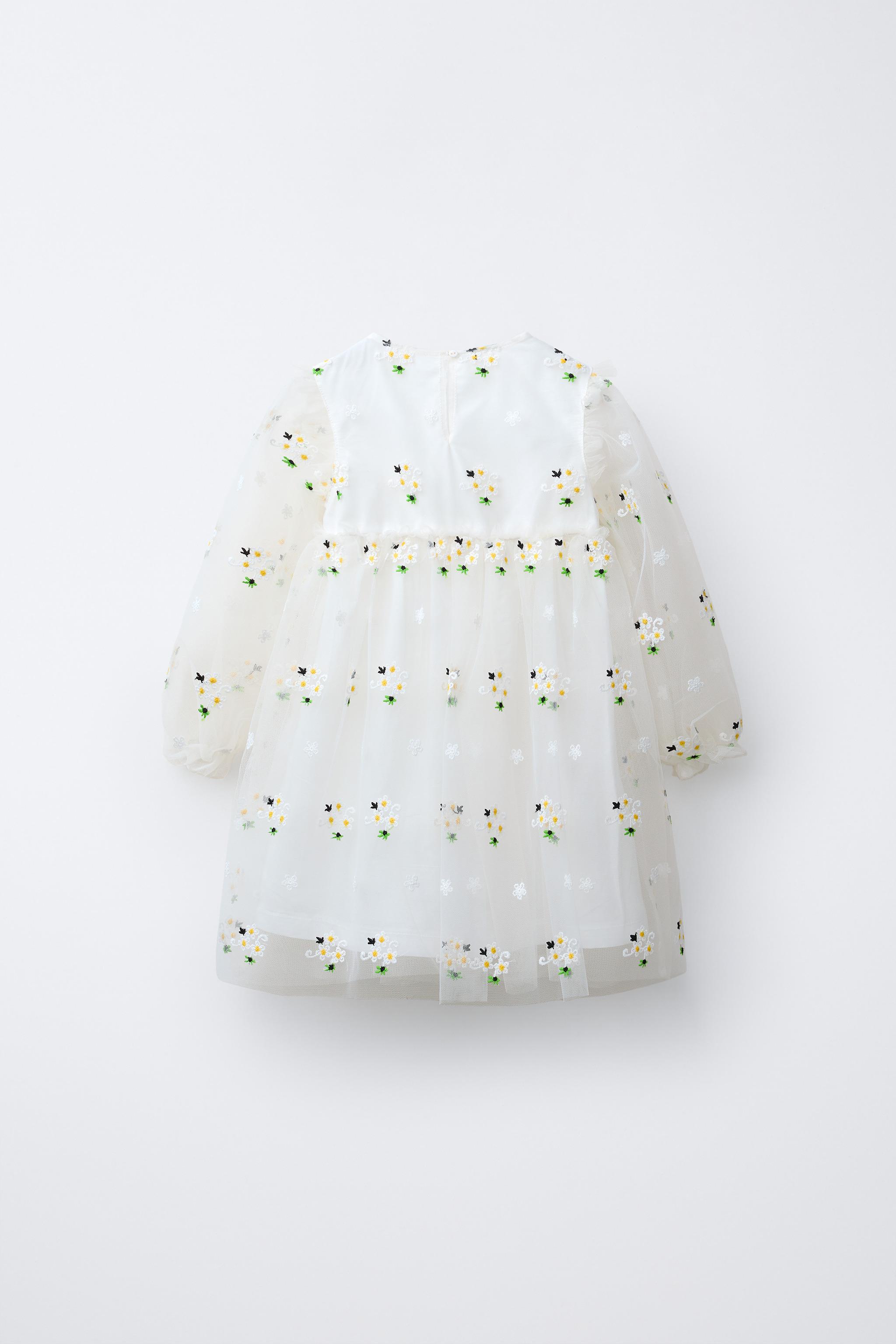 EMBROIDERED TULLE DRESS
