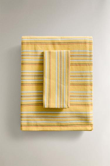 MANTEL RAYAS MULTICOLOR - amarillo de Zara