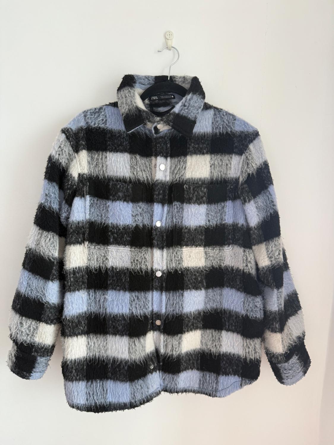TEXTURED CHECK OVERSHIRT