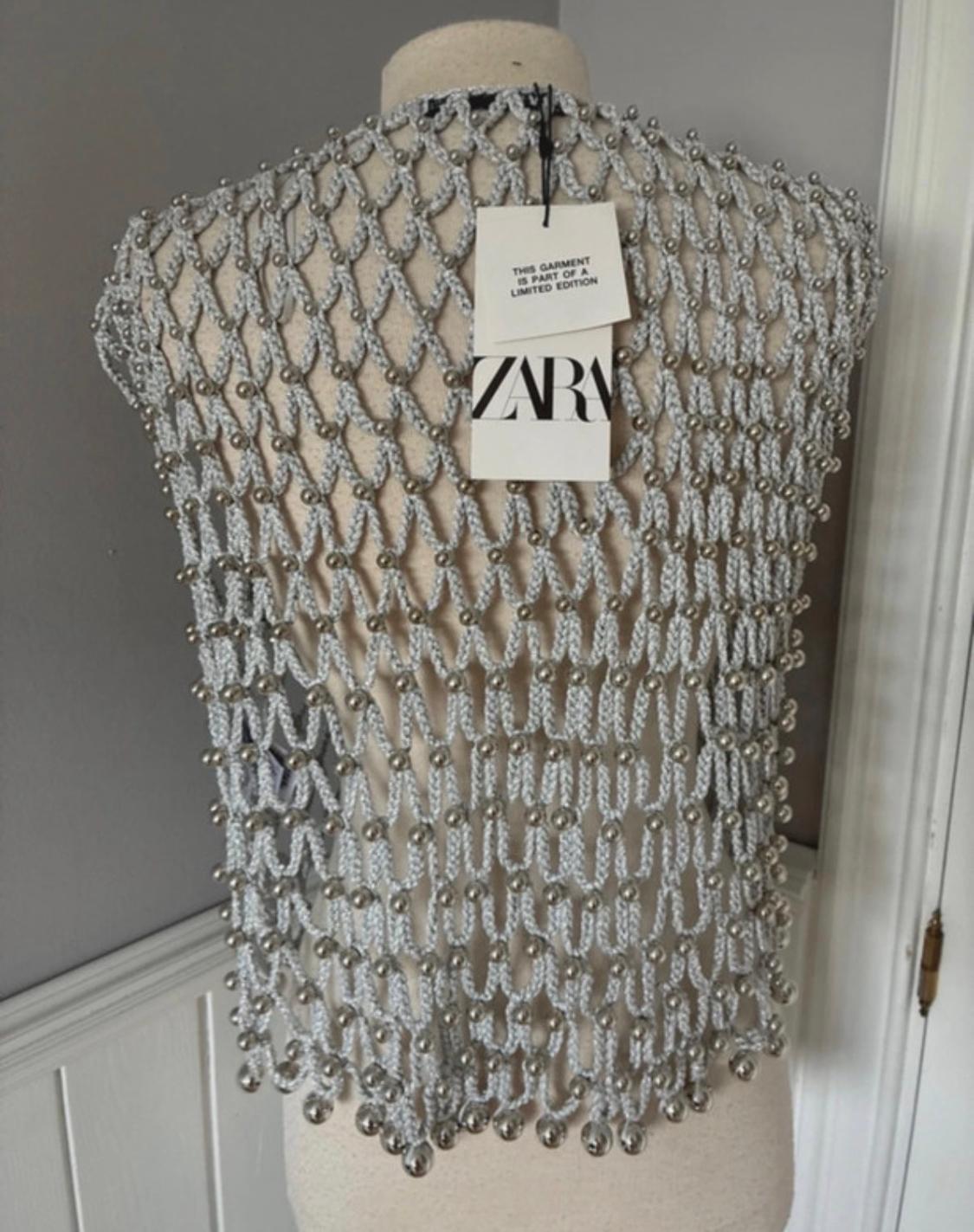 CROCHET TOP WITH METAL BEADS - Image 2