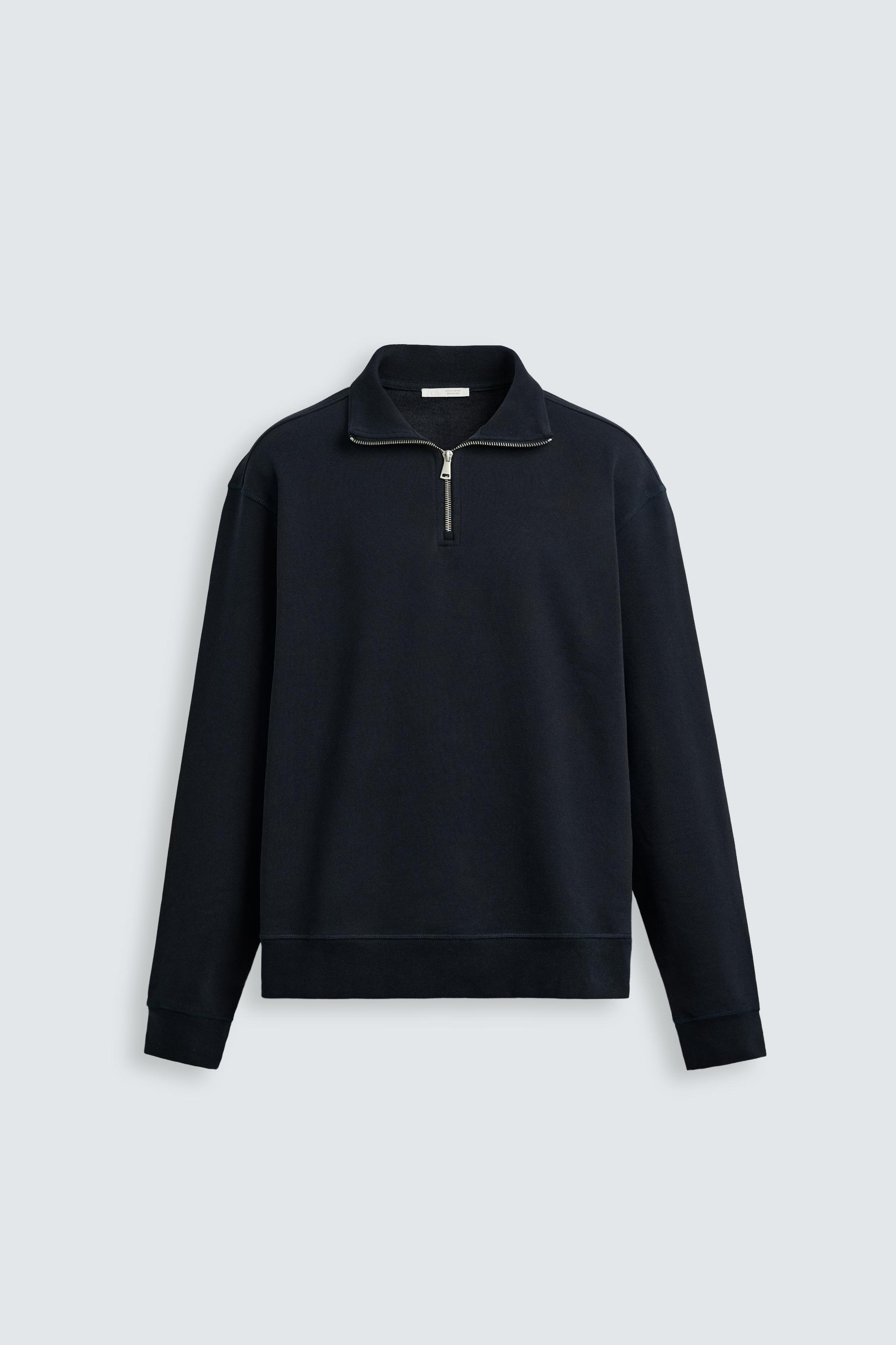 関税負担★ZARA★BASIC QUARTER-ZIP SWEATSHIRT BASIC QUARTER-ZIP SWEATSHIRT - Red | ZARA United States