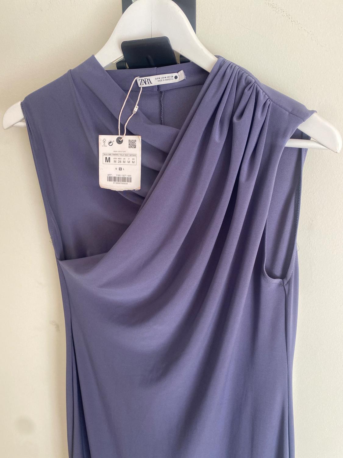 MIDI DRESS WITH DRAPED DETAIL - Image 3