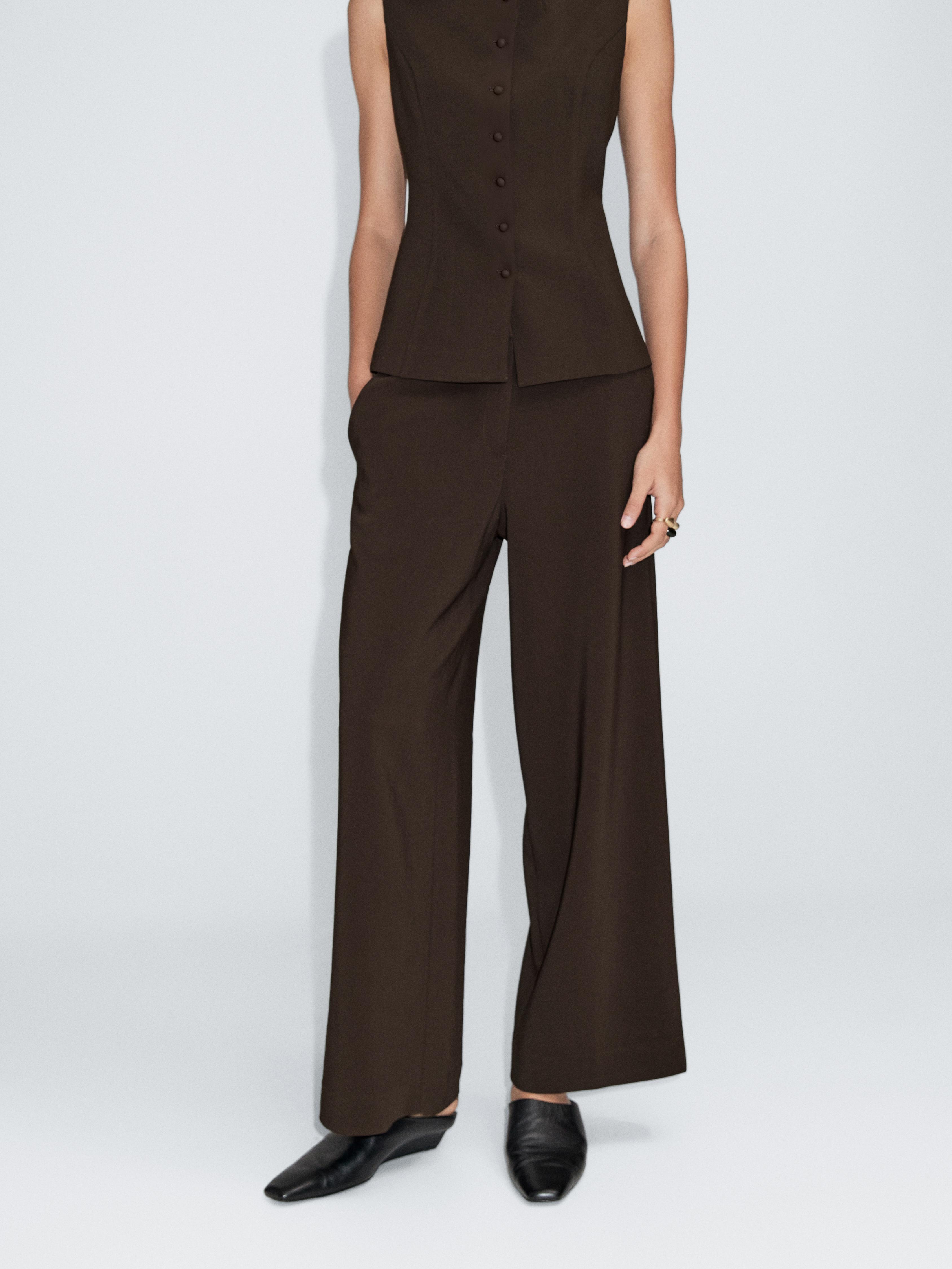 Formal wide-leg trousers