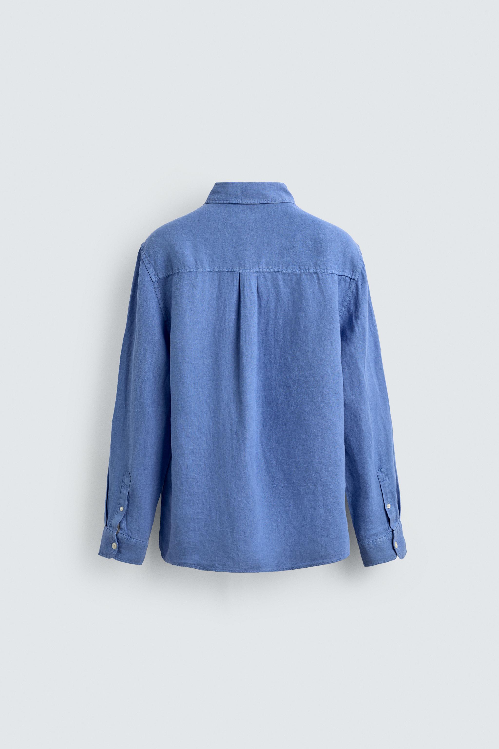 100% LINEN REGULAR FIT SHIRT