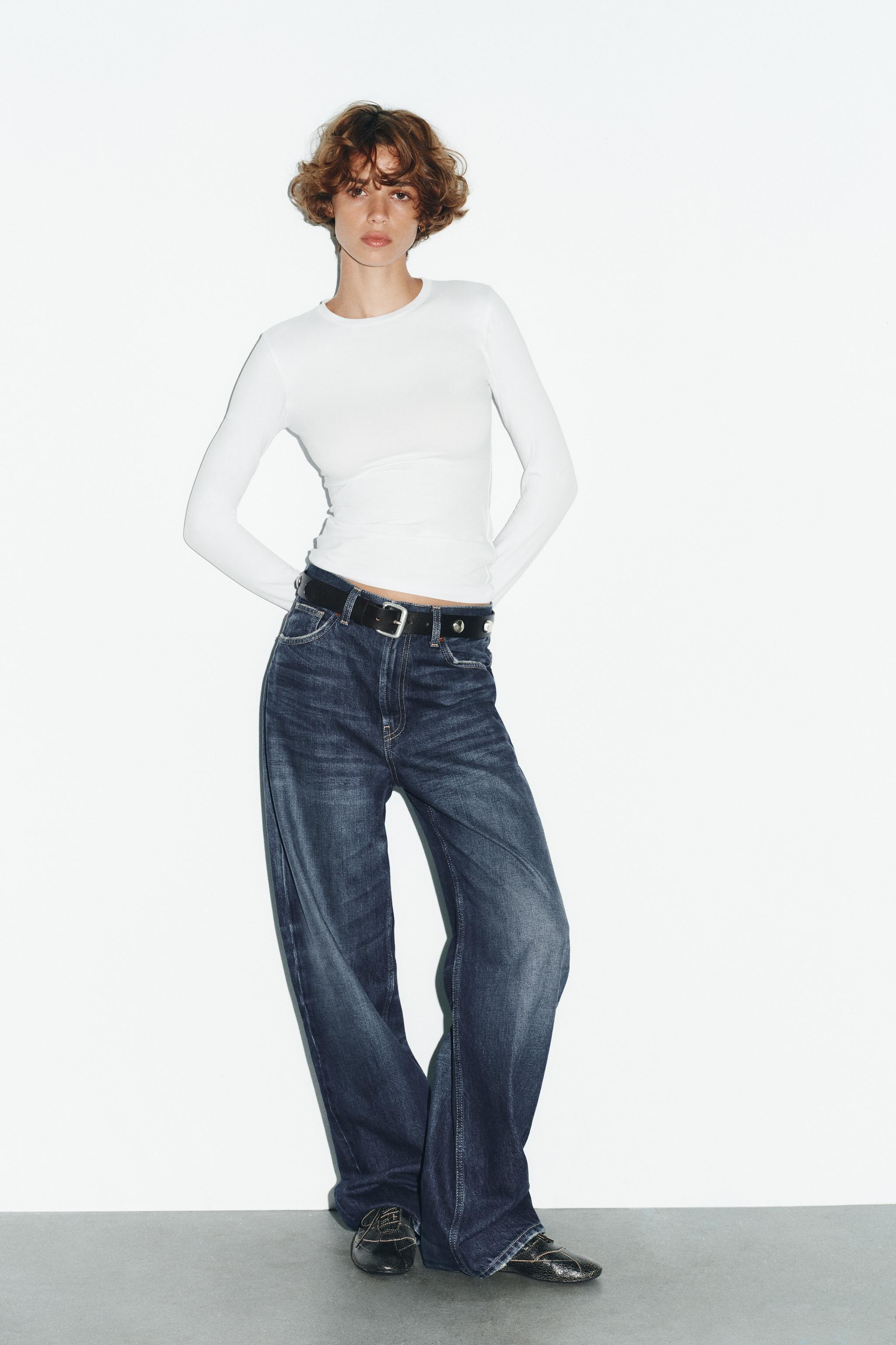 LONG SLEEVE T-SHIRT - White | ZARA United States