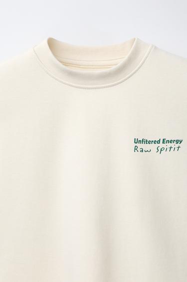 ENSEMBLE T-SHIRT ET BERMUDA INTERLOCK - Écru de Zara - Image 5