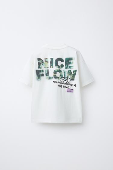 T-SHIRT IMPRIMÉ GRAFFITI - Blanc de Zara - Image 1