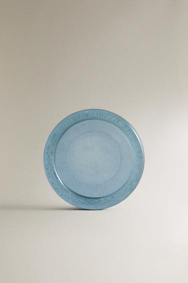 TRANSLUCENT BLUE GLASS BATHROOM SOAP DISH - Blue by Zara