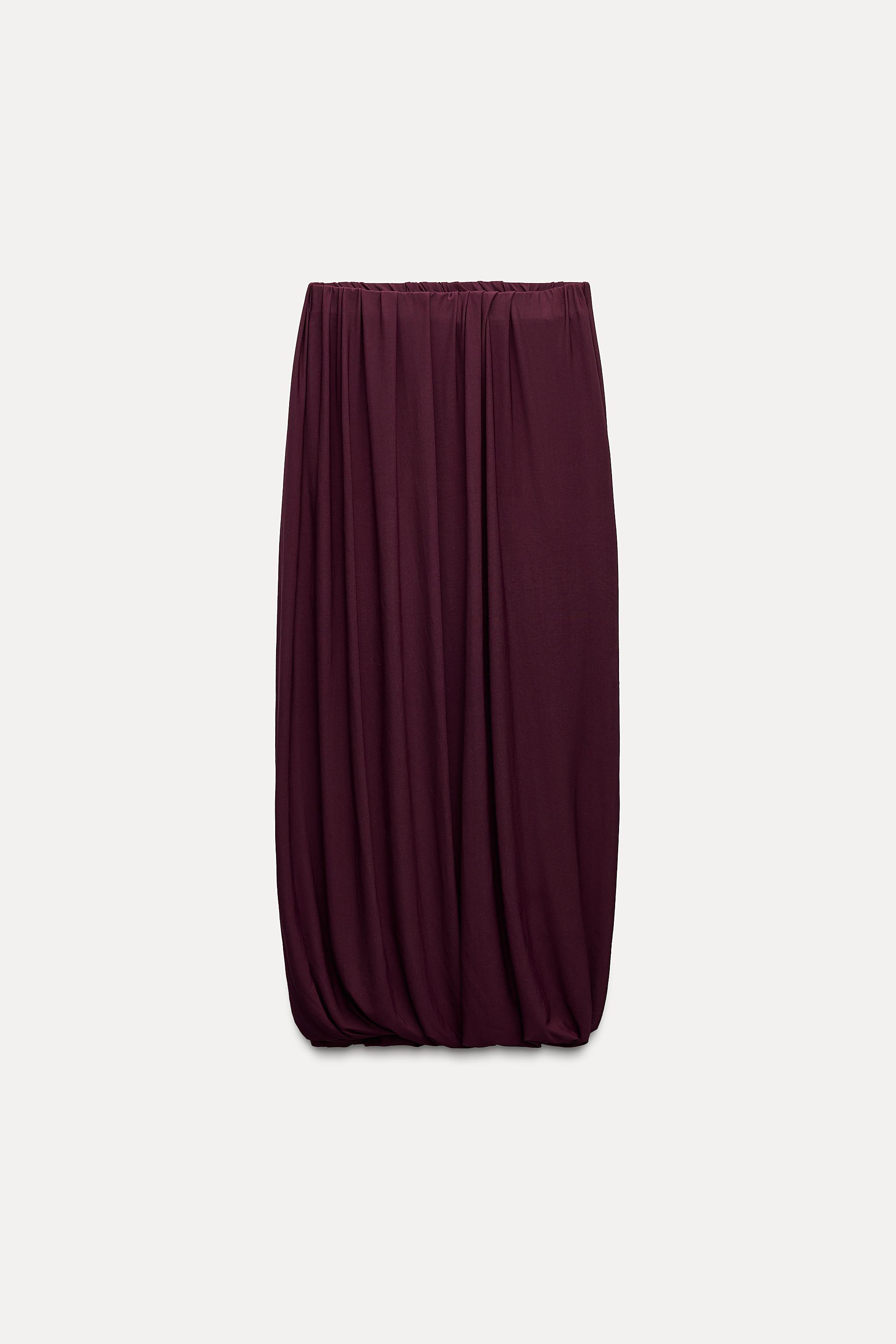 Jupe bordeaux fashion zara