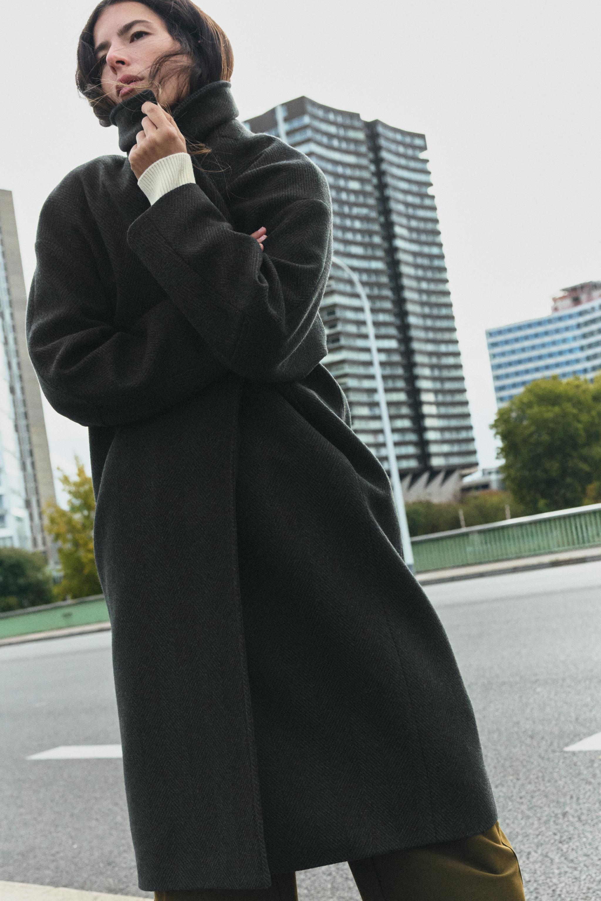 Wool Oversize Coat by Zara