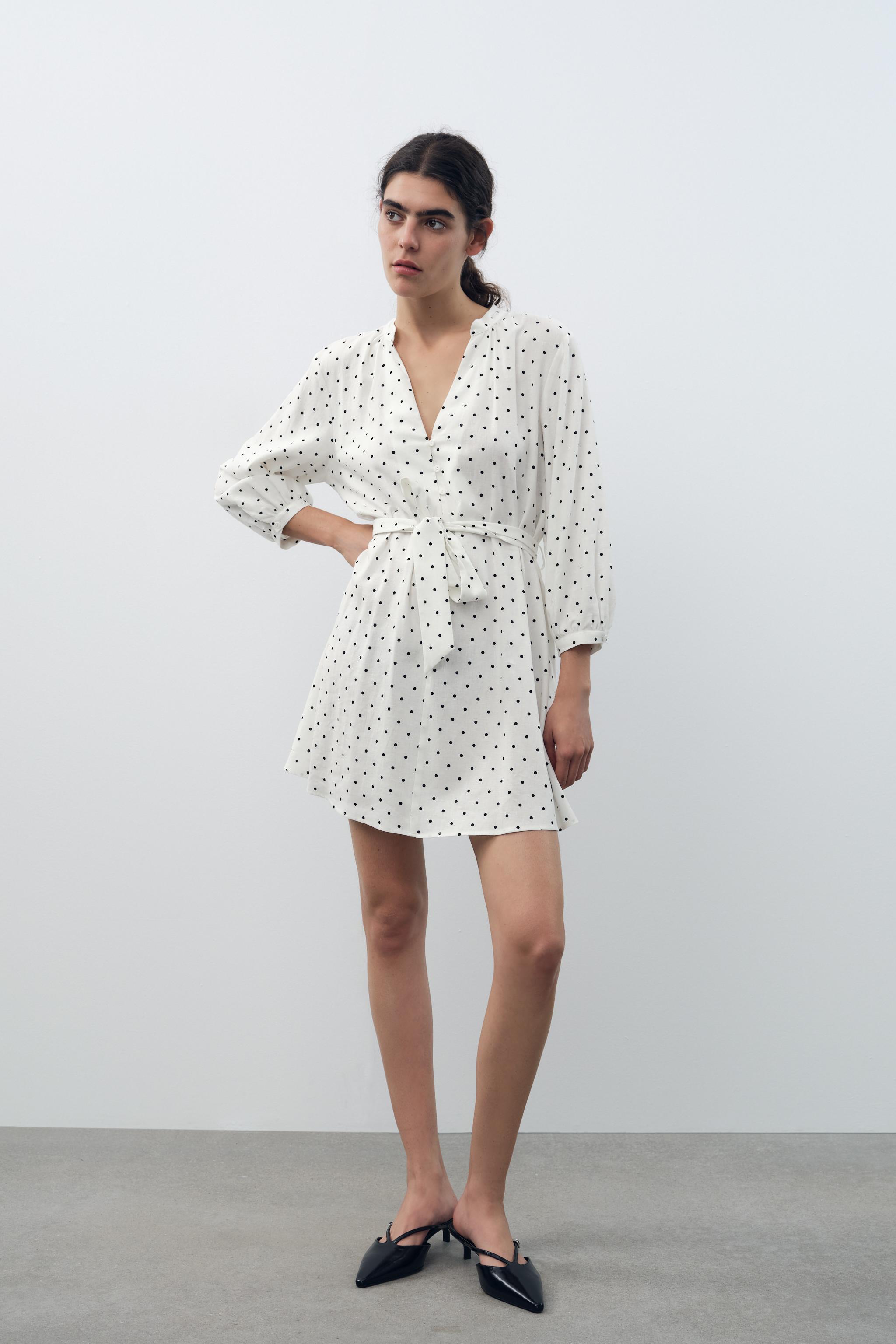 Zara orders polka dot dress australia