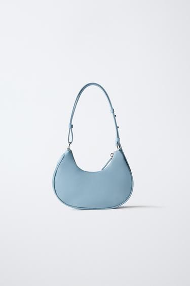 SAC PORTÉ ÉPAULE EN NYLON - Bleu de Zara - Image 4