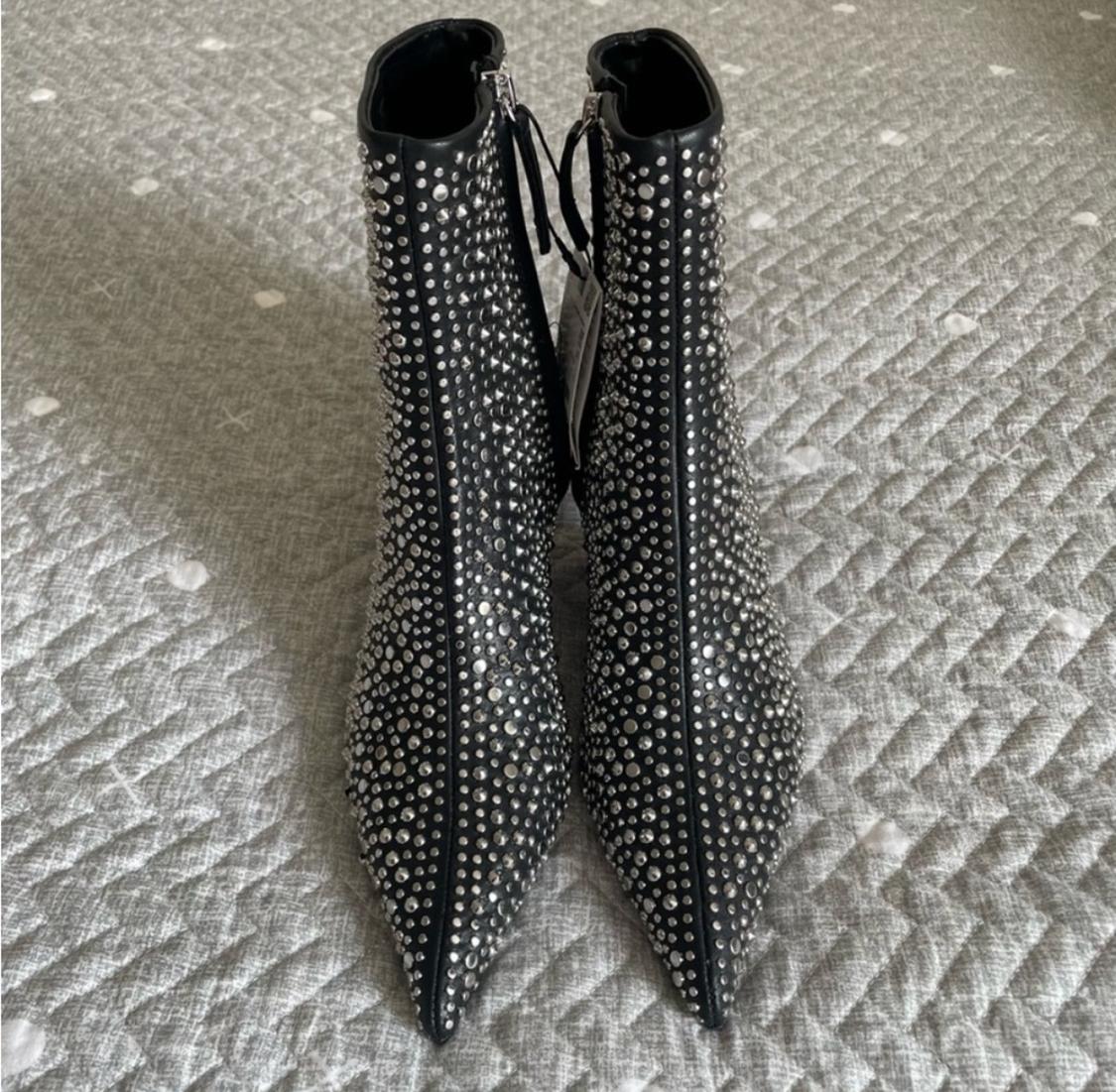 STUDDED HIGH HEEL ANKLE BOOTS - Image 3
