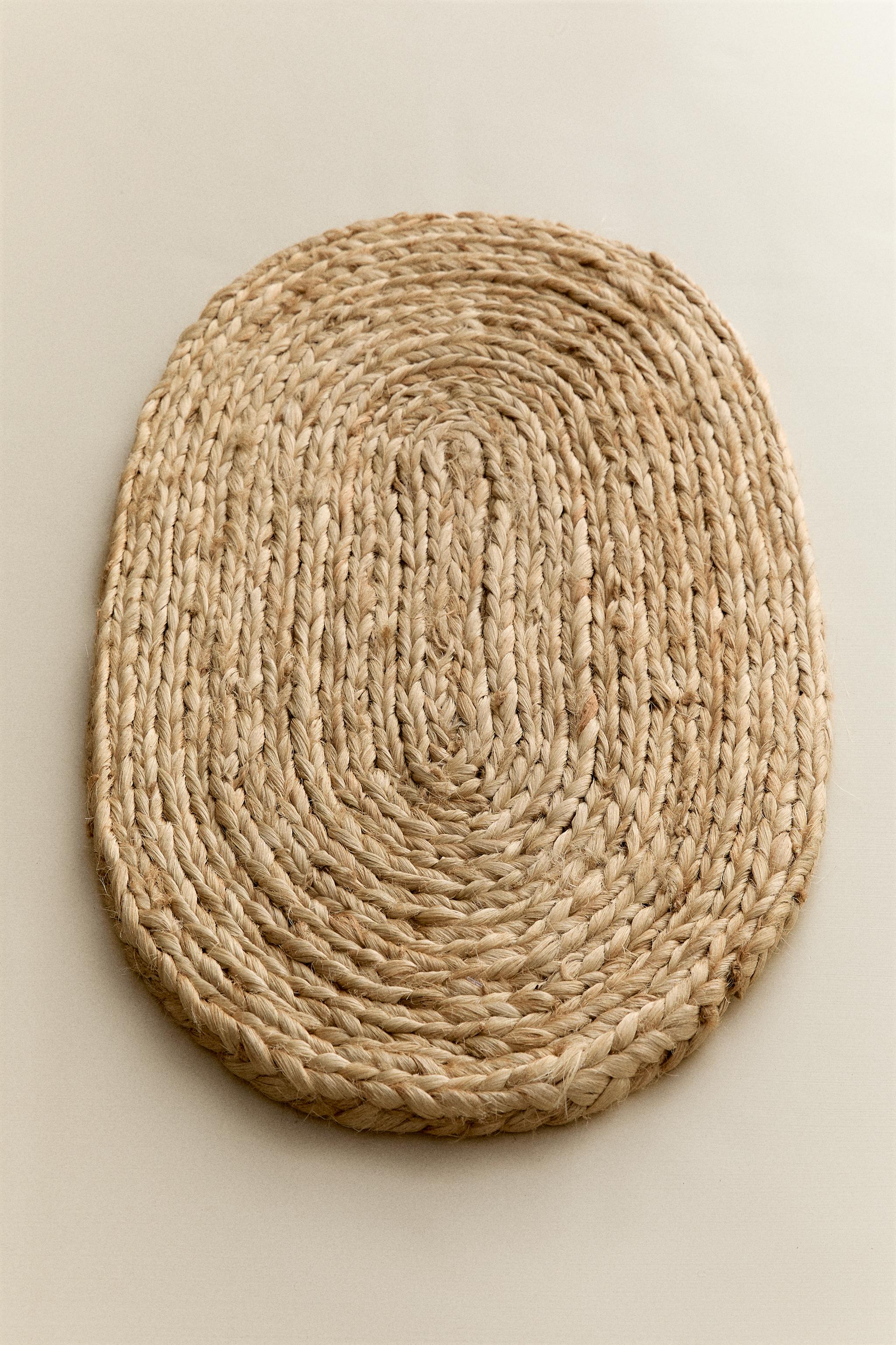 OVAL JUTE DOORMAT - Light beige | ZARA United States