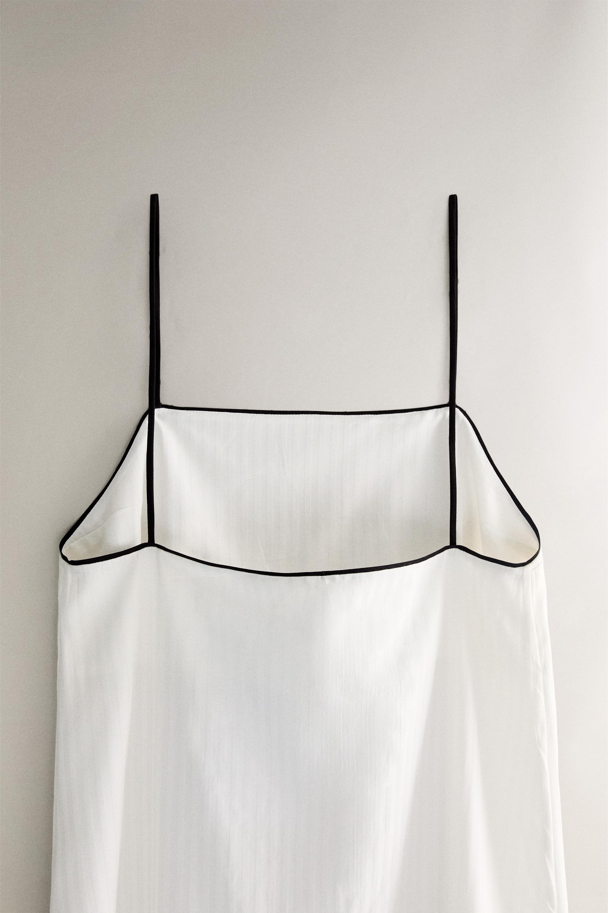 CHEMISE DE NUIT JACQUARD RAYURES