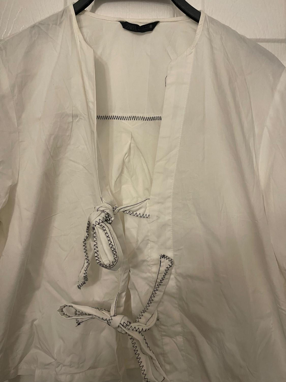 POPLIN BLOUSE WITH TIES - Image 3