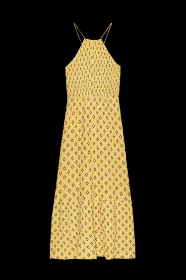 GEMUSTERTES MIDIKLEID - Gelb von Zara - Bild 0