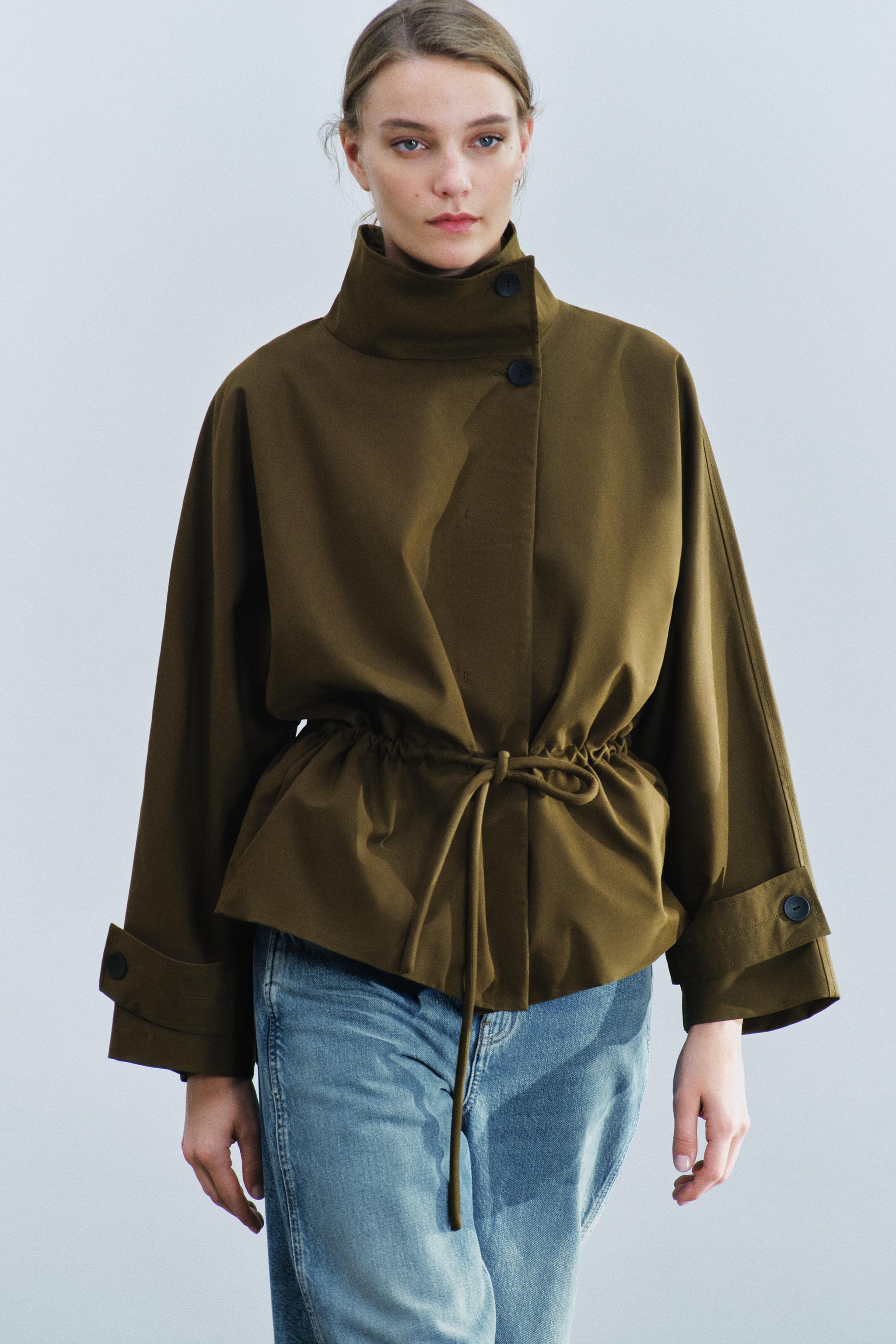 Zara ZW COLLECTION OVERSIZE PARKA görsel 3