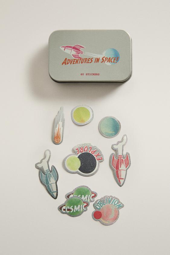 Zara KIDS' GLOW-IN-THE-DARK SPACE STICKERS - Multicolored - Image 0