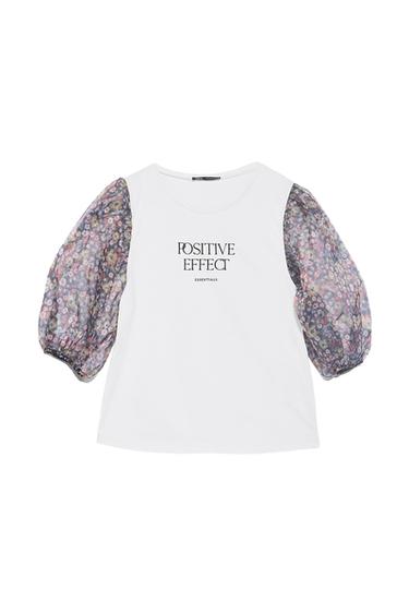 ORGANZA SLEEVE TOP