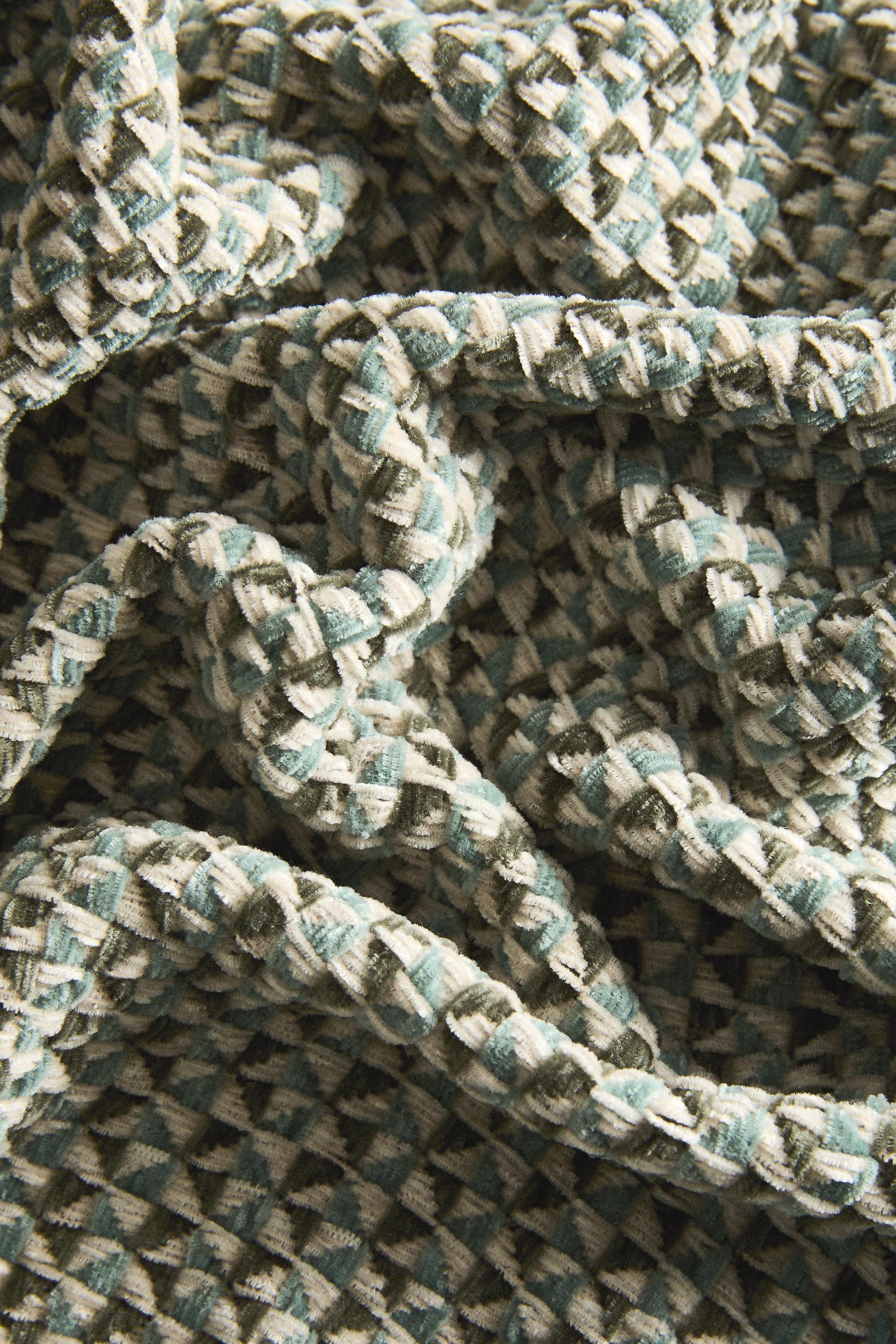 GEOMETRIC CHENILLE BLANKET