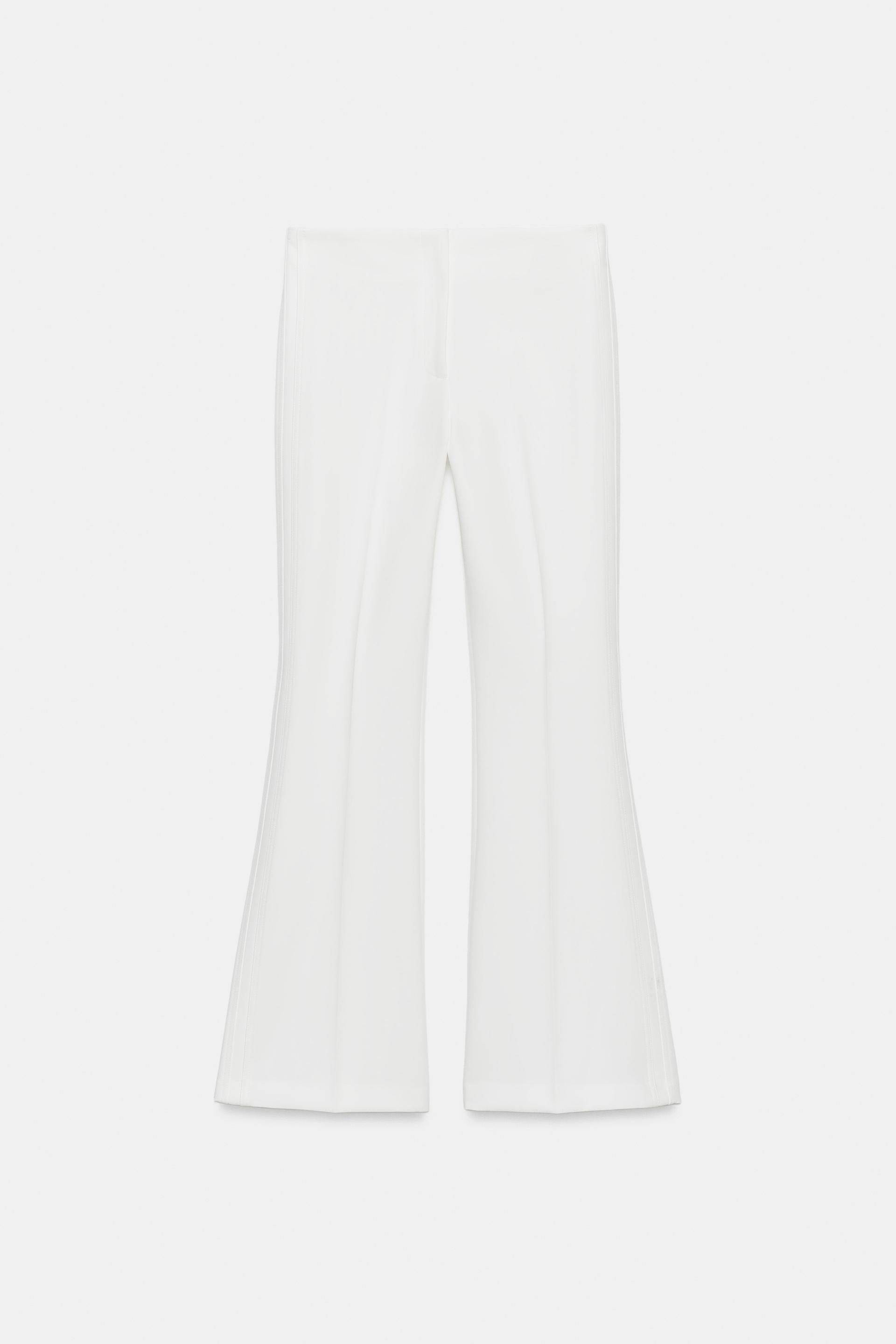 Flared Trousers With Side Seam