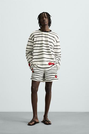 GRAPHIC SWIM SHORTS SET © OTIS KWAME KYE QUAICOE - Coral by Zara
