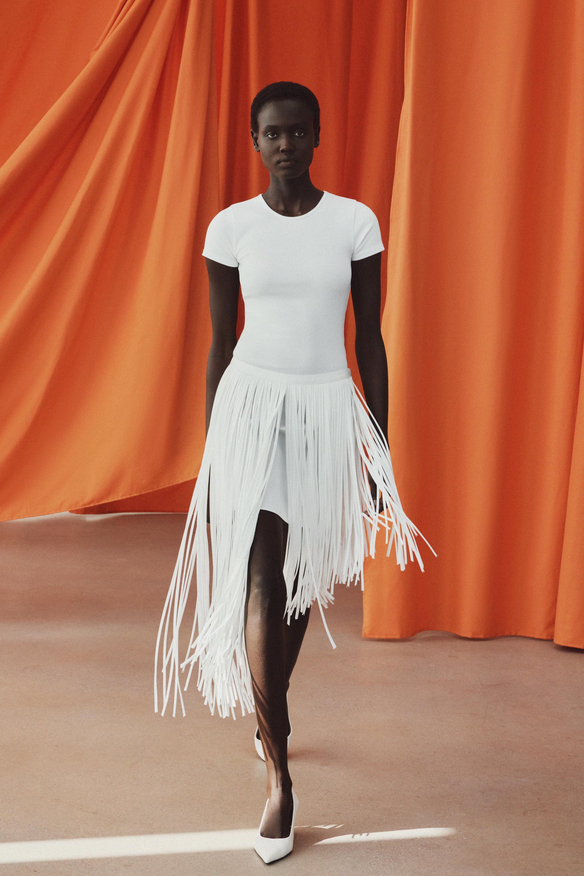 【WHITE】アシンメトリー ギャザー ショートスリーブカットソー アシンメトリー ギャザー ショートスリーブカットソー