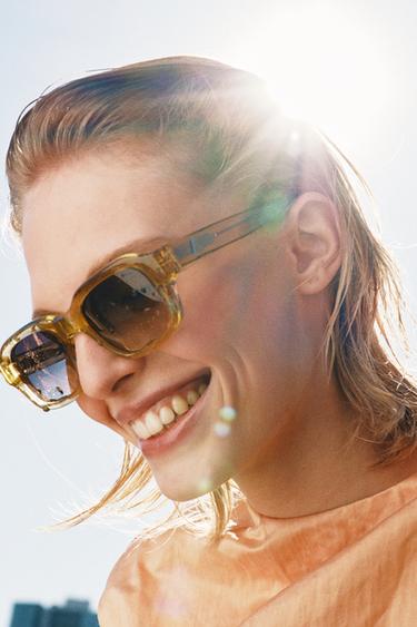 RECTANGULAR SUNGLASSES - Brown by Zara