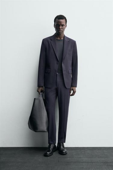 BLAZER خفيف بدلة مريحة - بحري الخاص بـ Zara