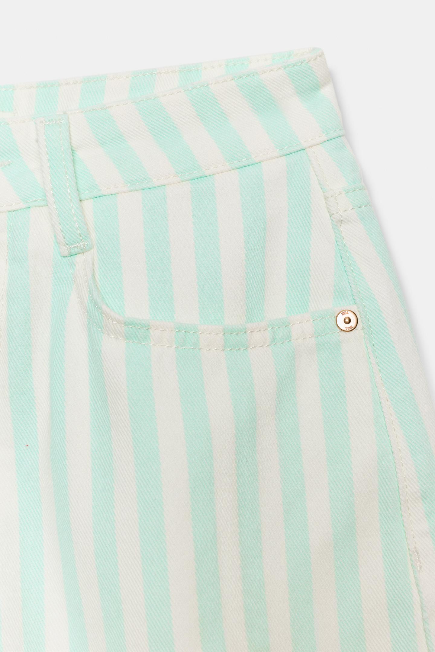 Женские шорты Zara Z1975 Mom Fit, цвет: Полосатый — фото 7