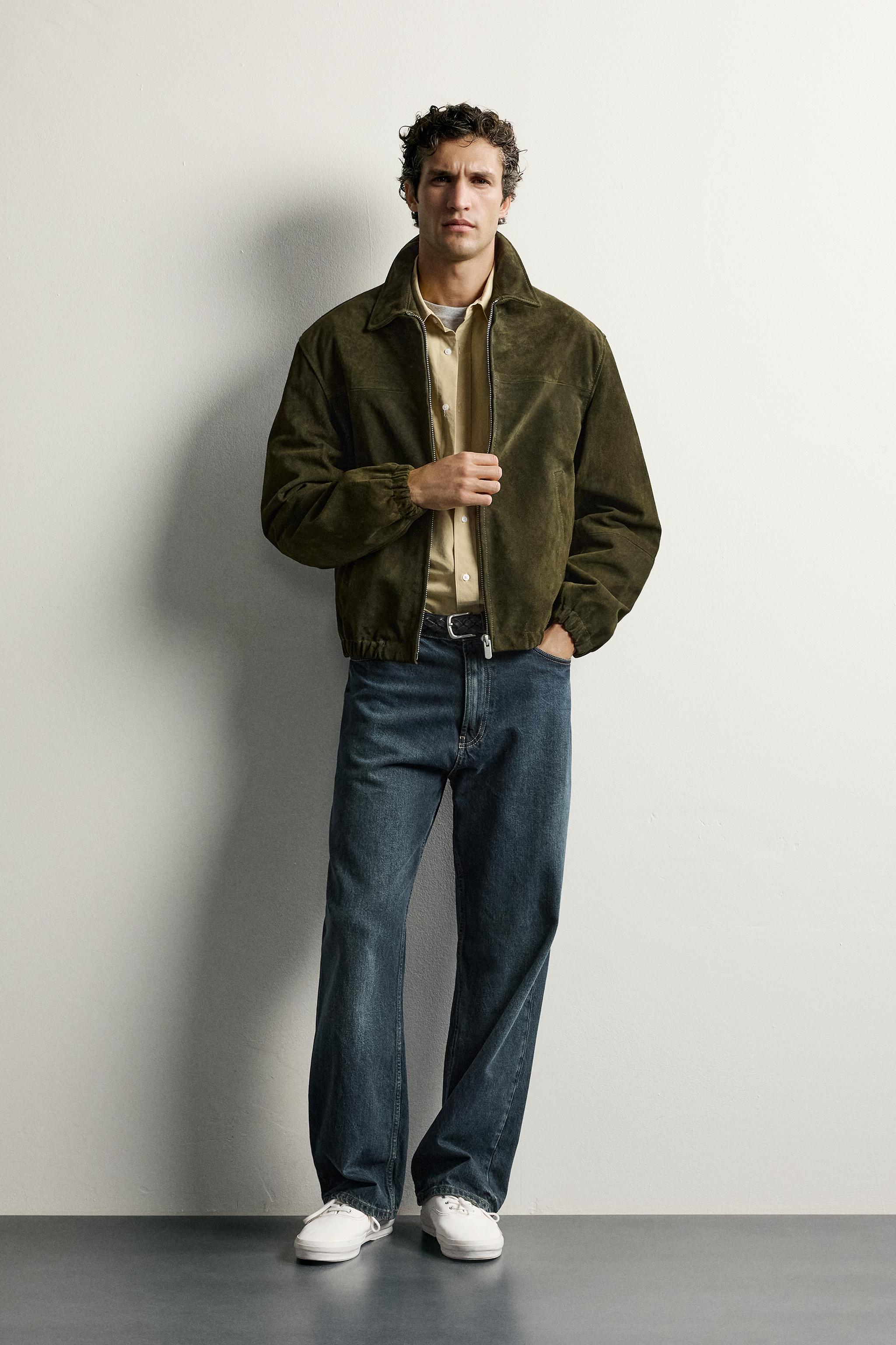REGULAR FIT SUEDE JACKET