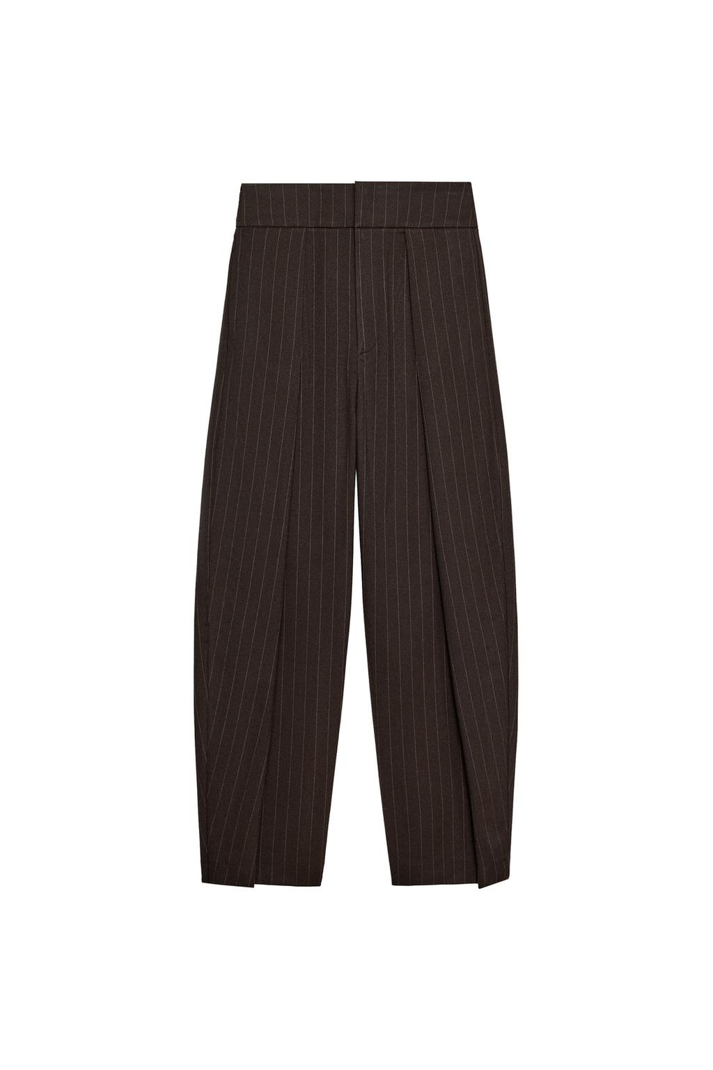 BALLOON STRIPED PLEATED PANTS - image 3