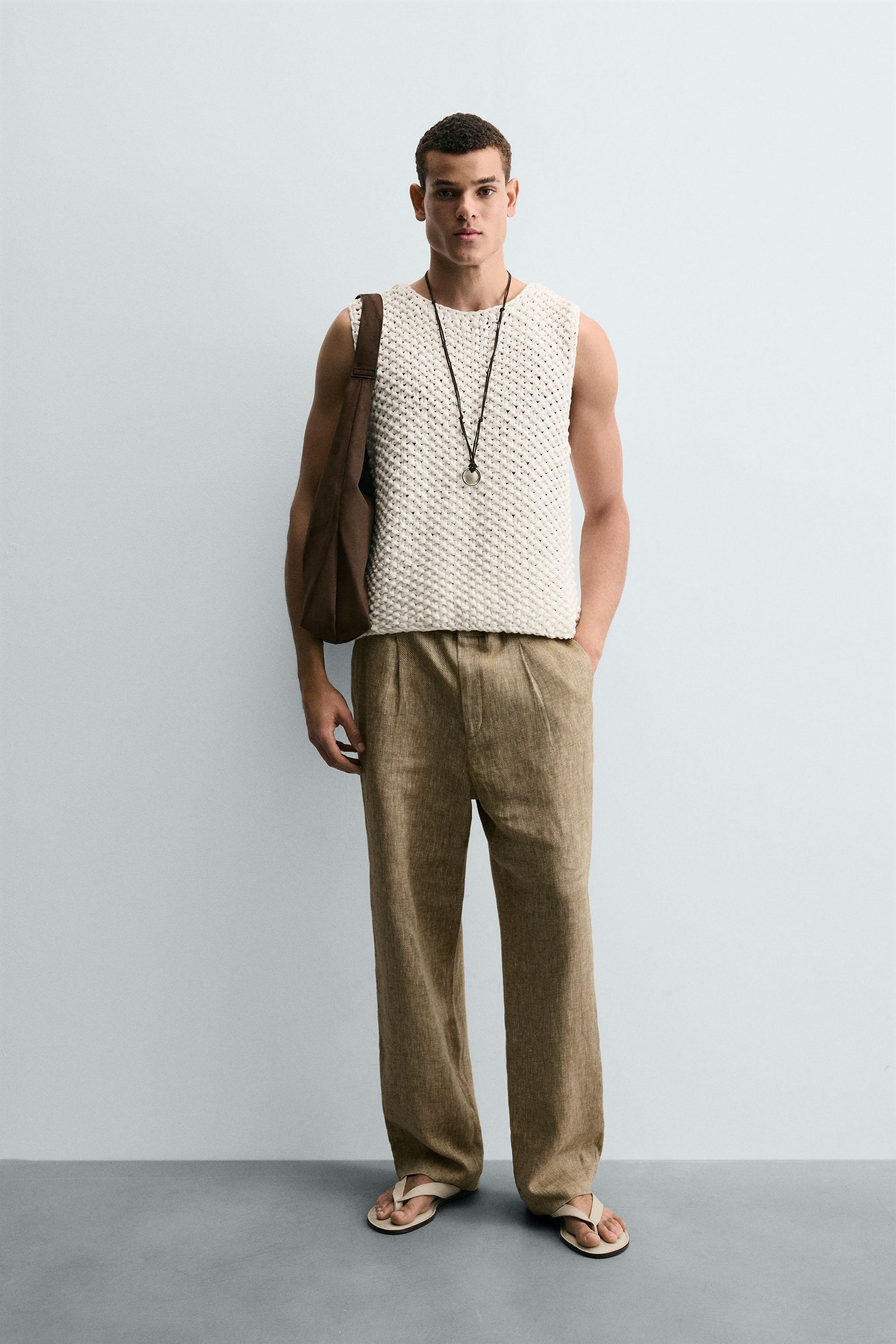 TEXTURED COTTON VEST - White | ZARA South Africa