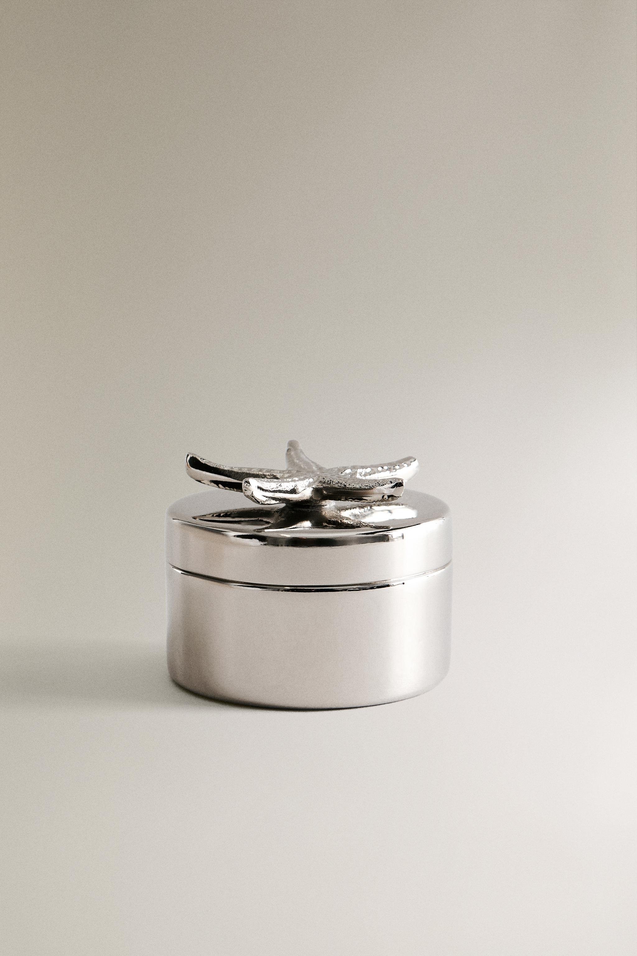 ROUND METAL STAR BOX - Silver | ZARA United States