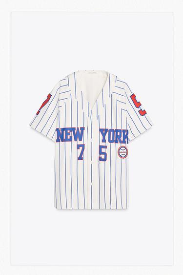 NEW YORK BASEBALL JACKET - White by Zara
