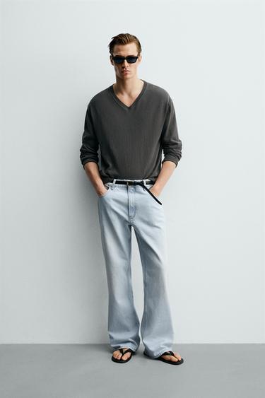 FLARE FIT JEANS - Light blue by Zara - Image 0