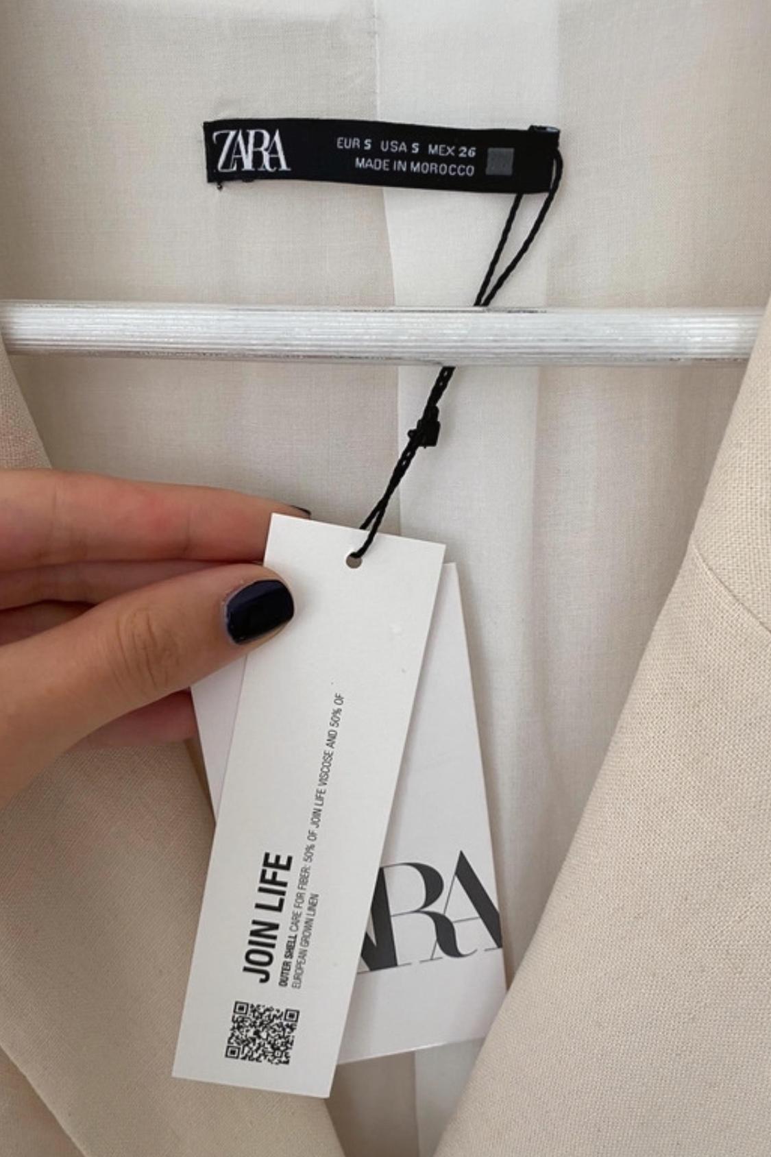 LINEN BLEND BLAZER DRESS - Image 2