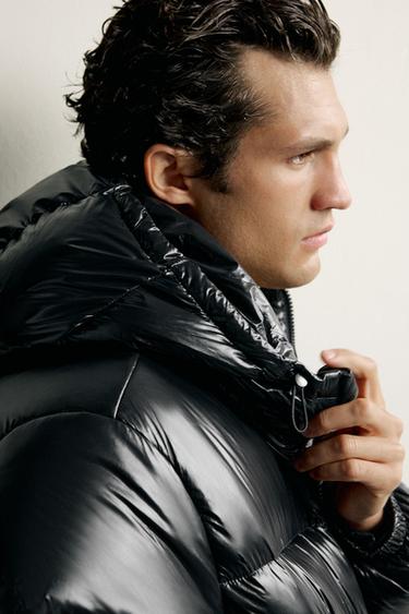 BLOUSON DÉPERLANT 80 % DUVET ET 20 % PLUMES - Noir de Zara - Image 5