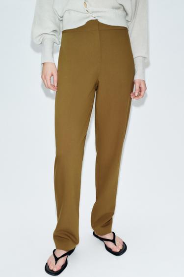 TROUSERS WITH ADJUSTABLE HEM - Oil by Zara - Image 1