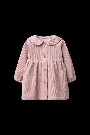 THICK CORDUROY DRESS - Pink by Zara - Image 0