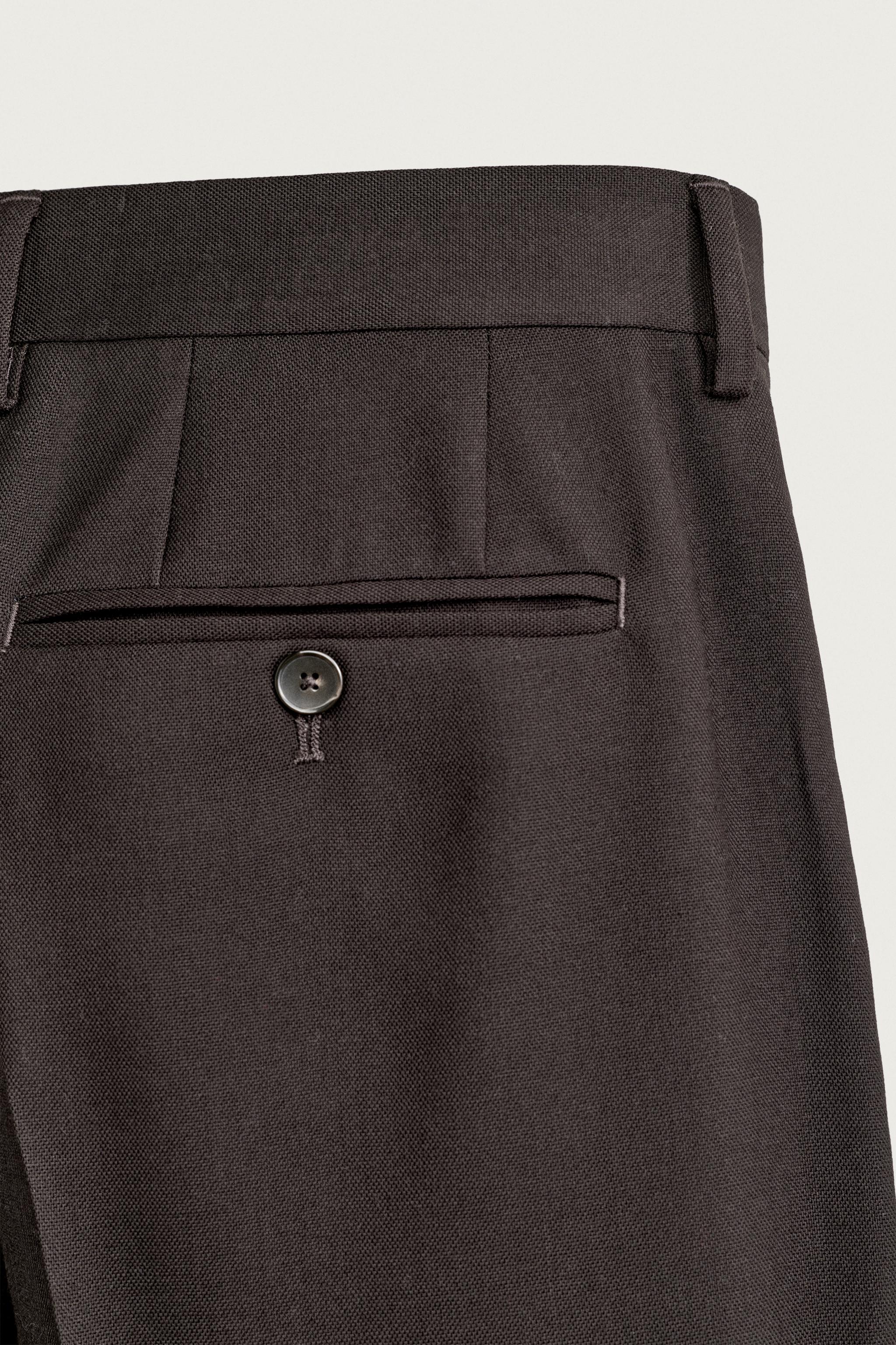 WOOL SUIT PANTS