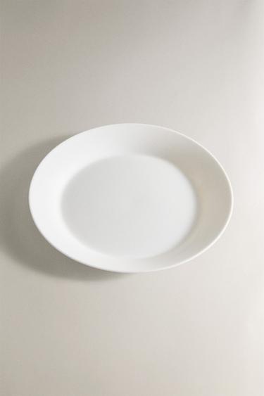 ASSIETTE PLATE VERRE BLANC - Blanc de Zara - Image 1